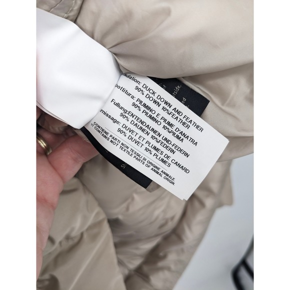 Seventy Sergio Tegon Wool Coat Womens 46 Beige Alpaca Mohair‎ Down Filled Jacket - Picture 9 of 12